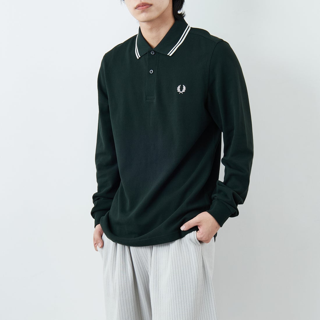FRED PERRY [フレッドペリー] ツインティップライン ロングスリーブ