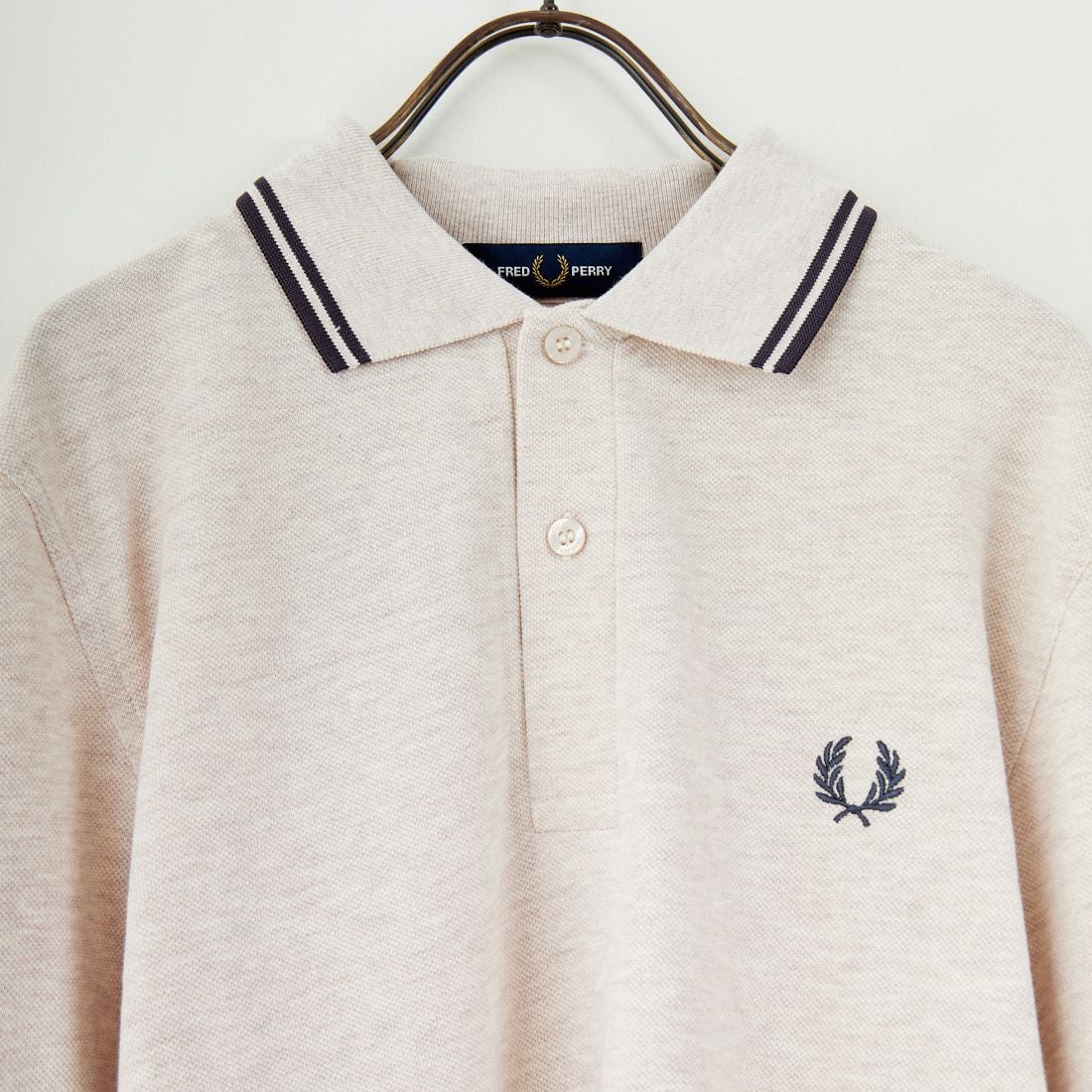 FRED PERRY [フレッドペリー] ツインティップライン ロングスリーブポロシャツ [M3636] W50 PORRID