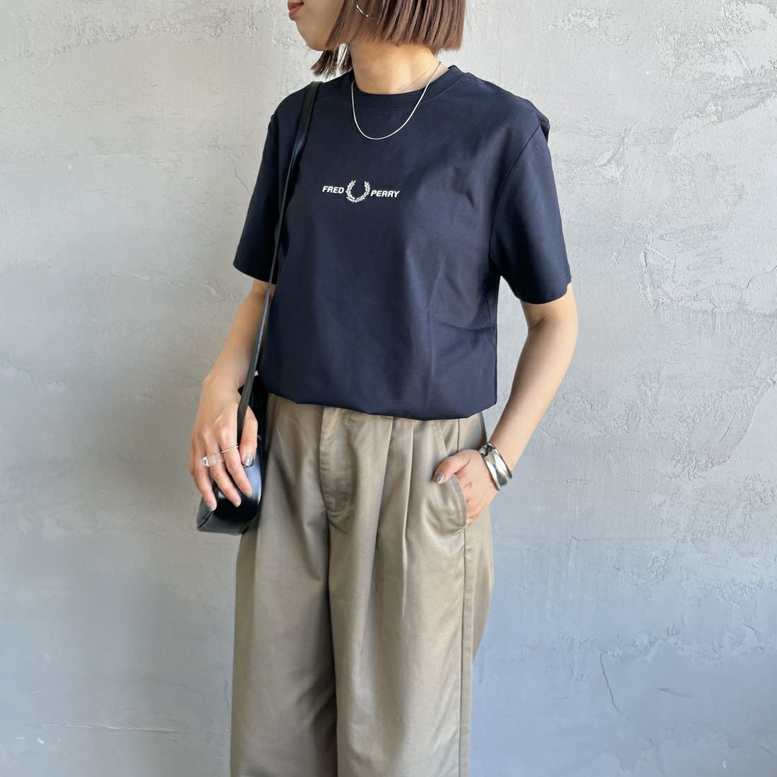 予約商品】FRED PERRY [フレッドペリー] 別注 ランダムリブ ワン