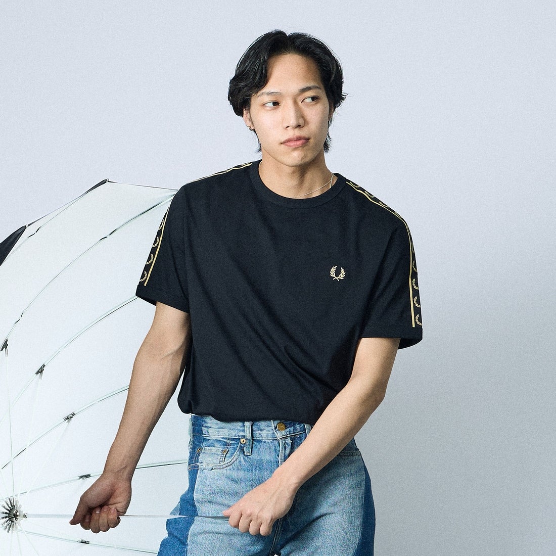 90A BLACK/&&モデル身長：179cm 着用サイズ：L&&