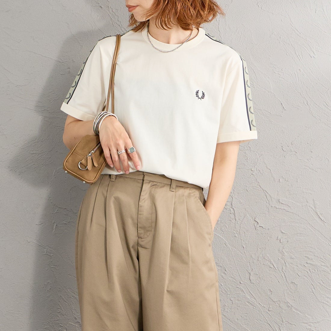 28B ECRU/N&&モデル身長：158cm 着用サイズ：S&&