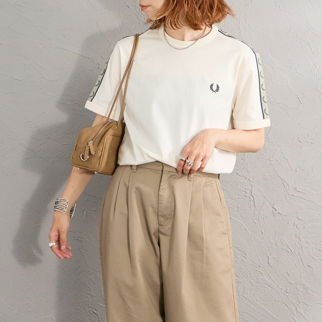 FRED PERRY [フレッドペリー] コントラストトラックテープ ショート