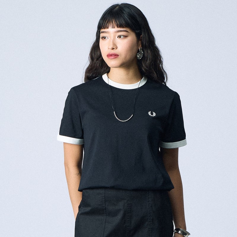 FRED PERRY [フレッドペリー] テープドリンガーTシャツ [M4620 