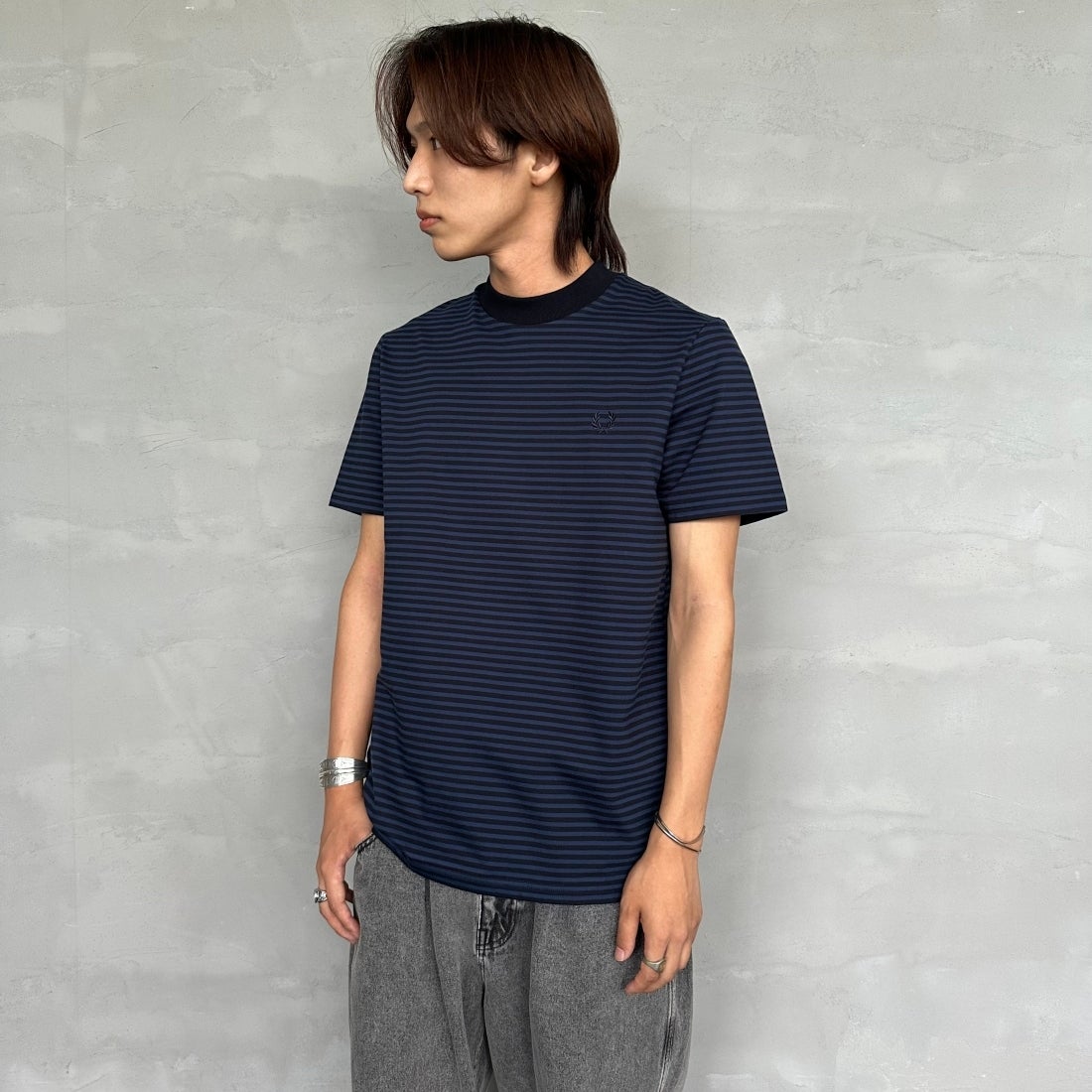 Y92 NAVY/T&&モデル身長：179cm 着用サイズ：M&&