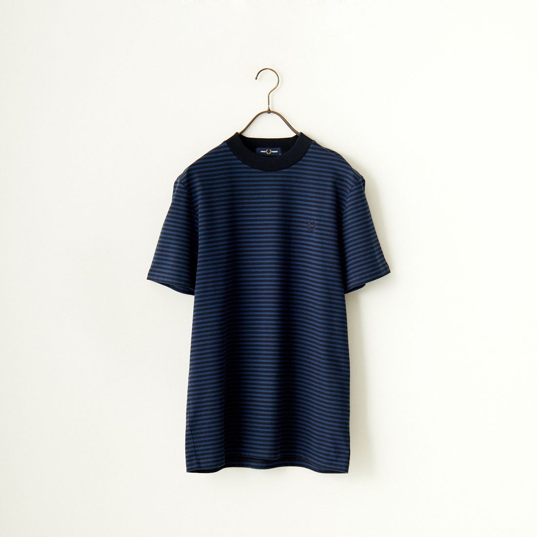 FRED PERRY [フレッドペリー] ファインストライプ ヘビーウエイトTシャツ [M6581] Y92 NAVY/T