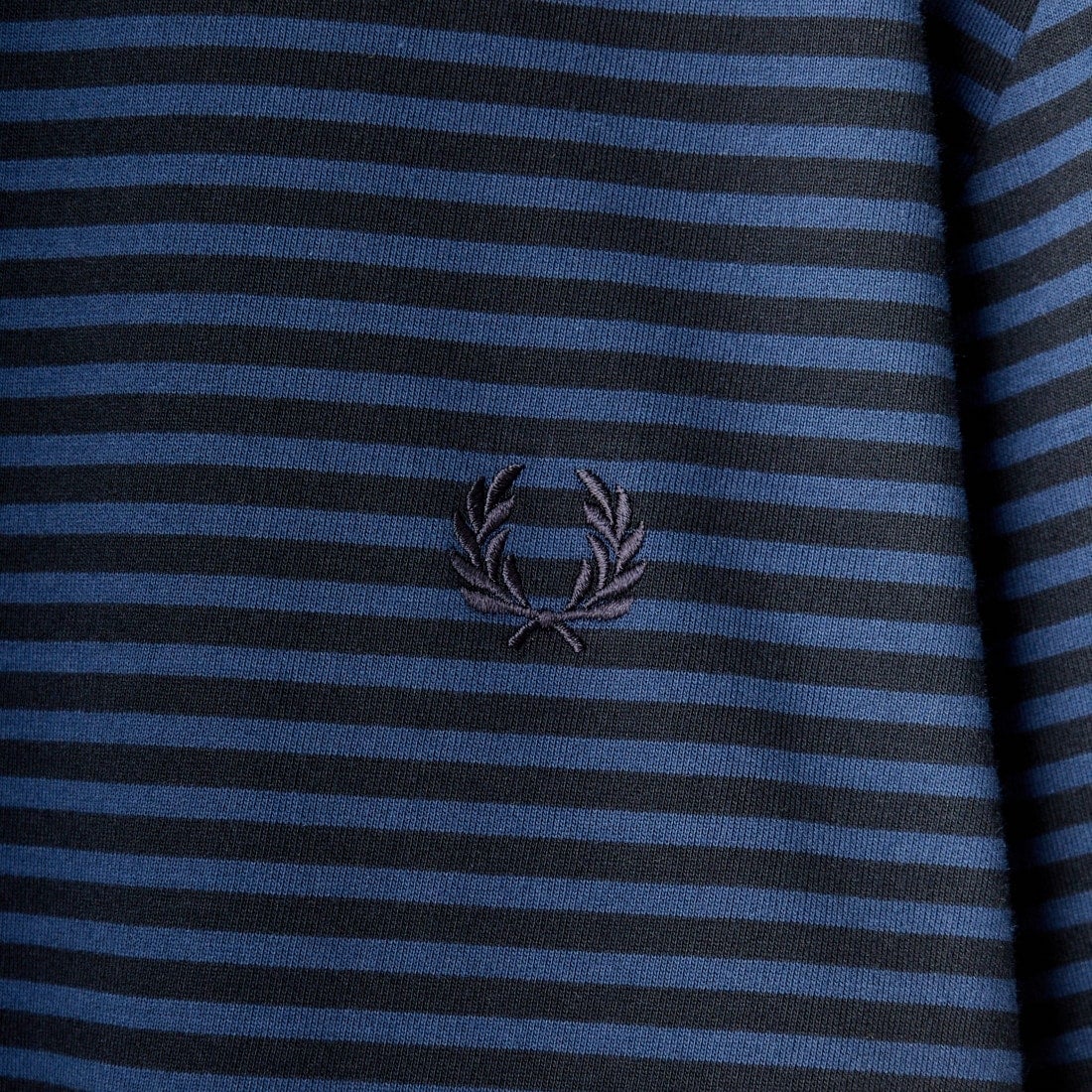 FRED PERRY [フレッドペリー] ファインストライプ ヘビーウエイトTシャツ [M6581] Y92 NAVY/T