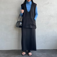 09 BLACK&&モデル身長：156cm　着用サイズ：F&&