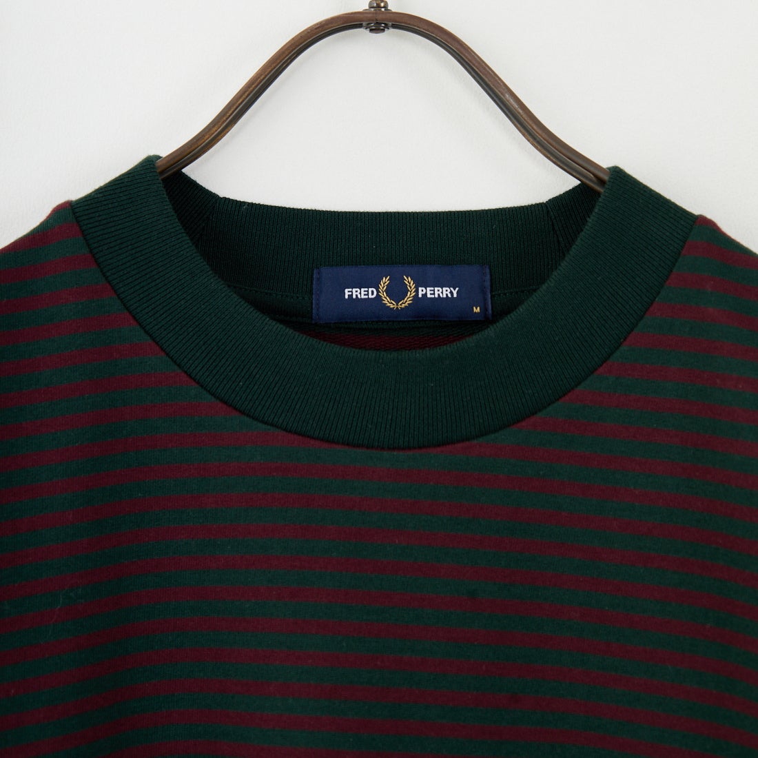 FRED PERRY [フレッドペリー] ファインボーダー ワンポイントロゴ刺繍ショートスリーブTシャツ [M6581] 30A GRASSR