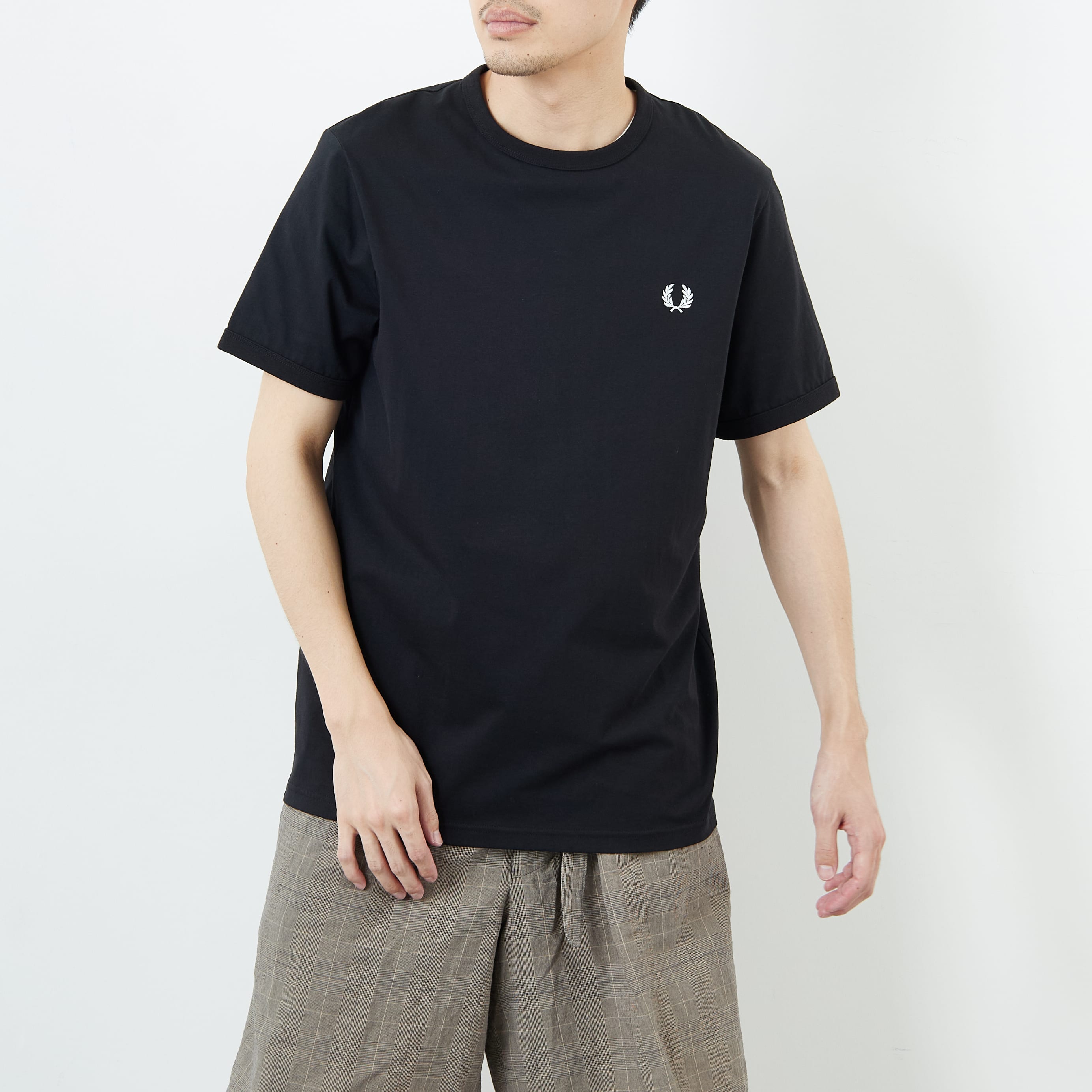 FRED PERRY [フレッドペリー] ワンポイントロゴ刺繍 ショートスリーブ