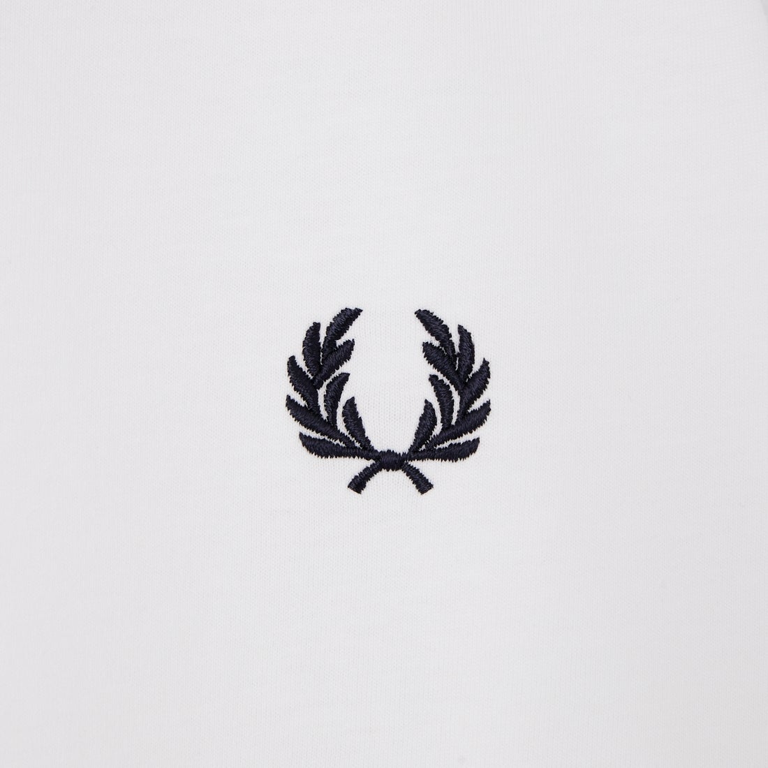 FRED PERRY [フレッドペリー] ワンポイントロゴ刺繍 ショートスリーブ リンガーTシャツ [M3519] 100 WHITE