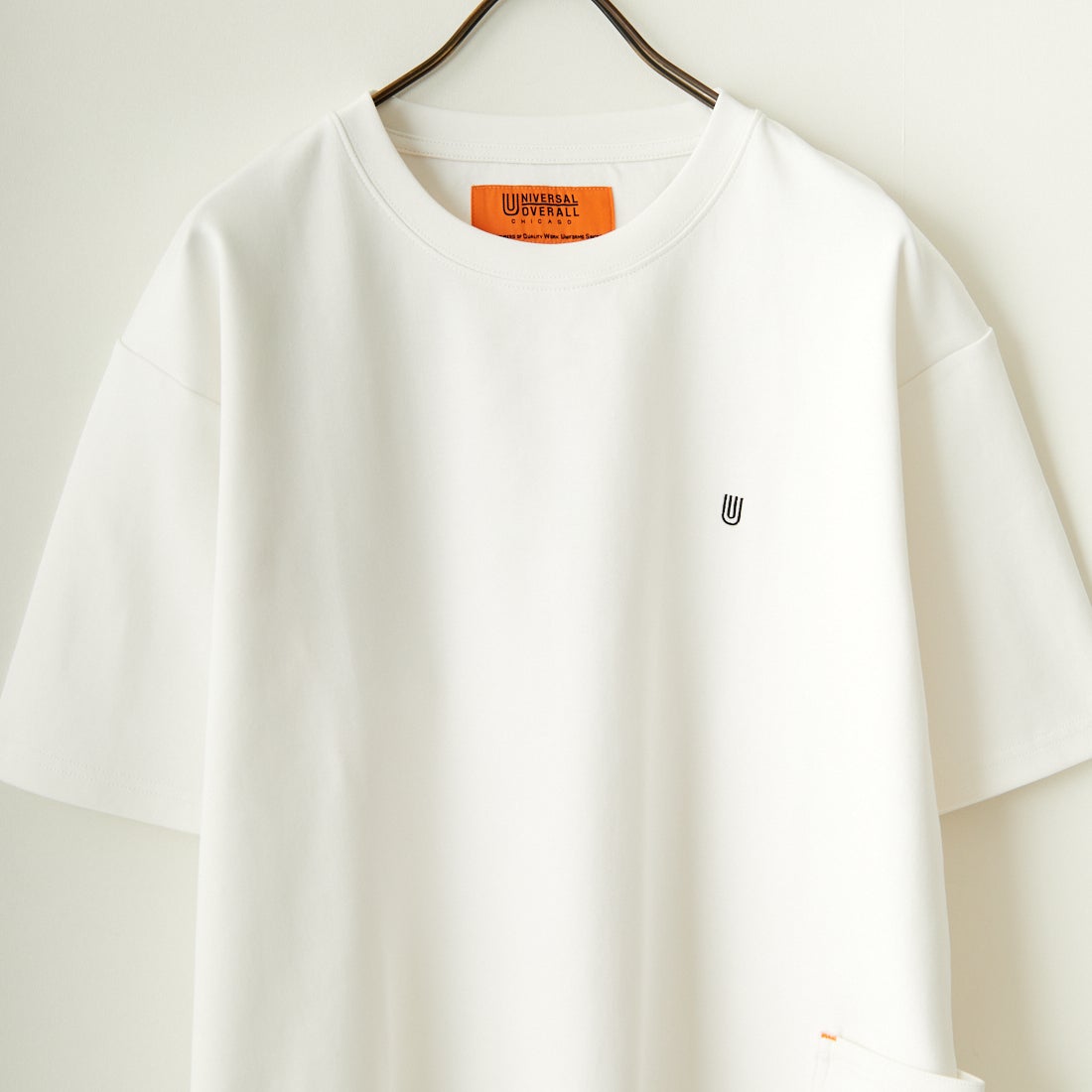 UNIVERSAL OVERALL [ユニバーサルオーバーオール] 別注 ポンチカバーオールTシャツ [U2411279IN-JF] WHITE