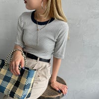 NAVY&&モデル身長：156cm 着用サイズ：F&&