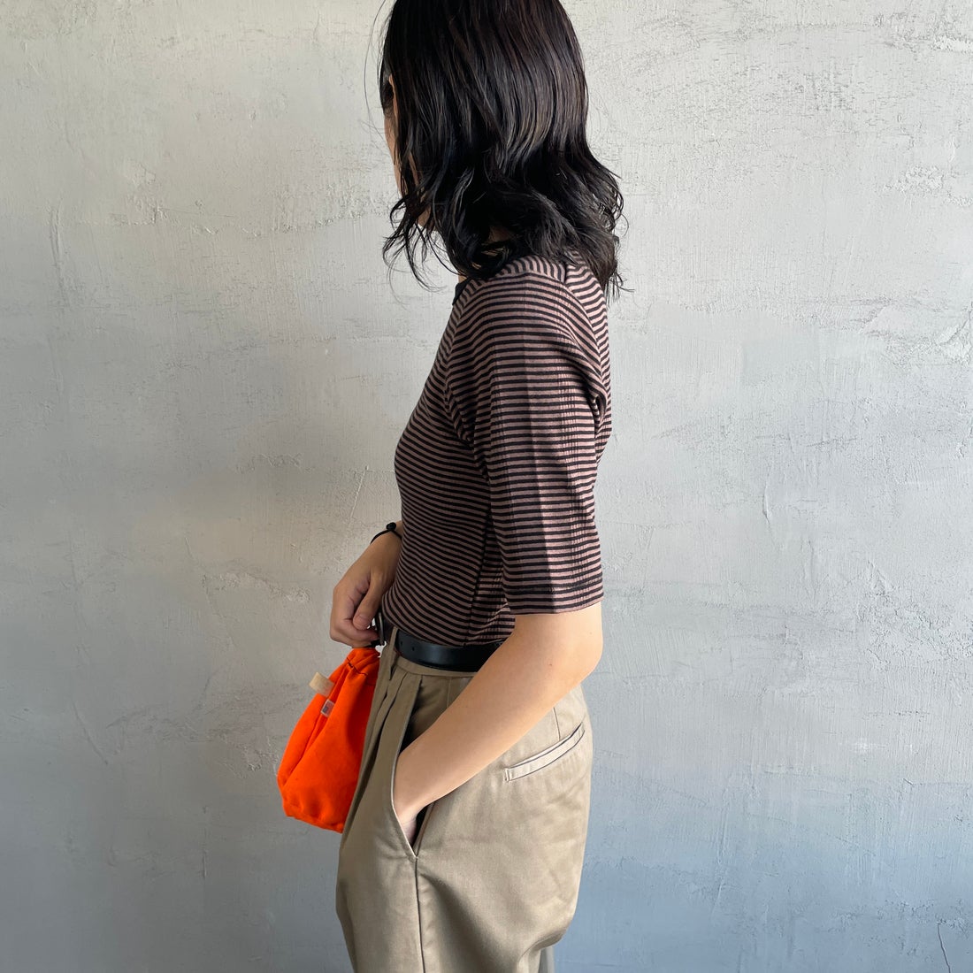 Robert P.Miller [ロバートピーミラー] 別注 5分袖クルーネックTシャツ