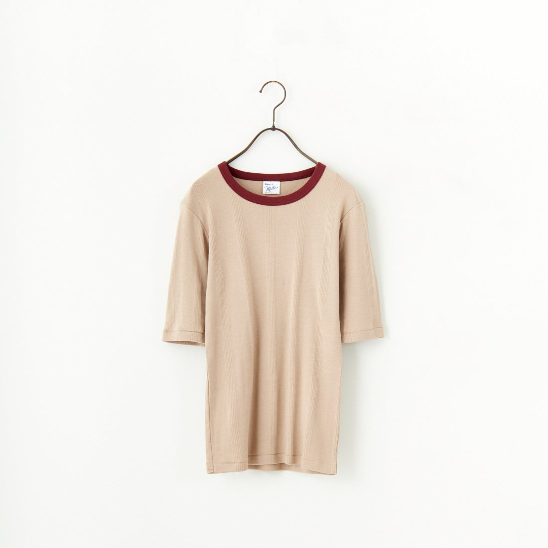 Robert P.Miller [ロバートピーミラー] 別注 5分袖クルーネックTシャツ [RM241-248IN-JF] BEIGE