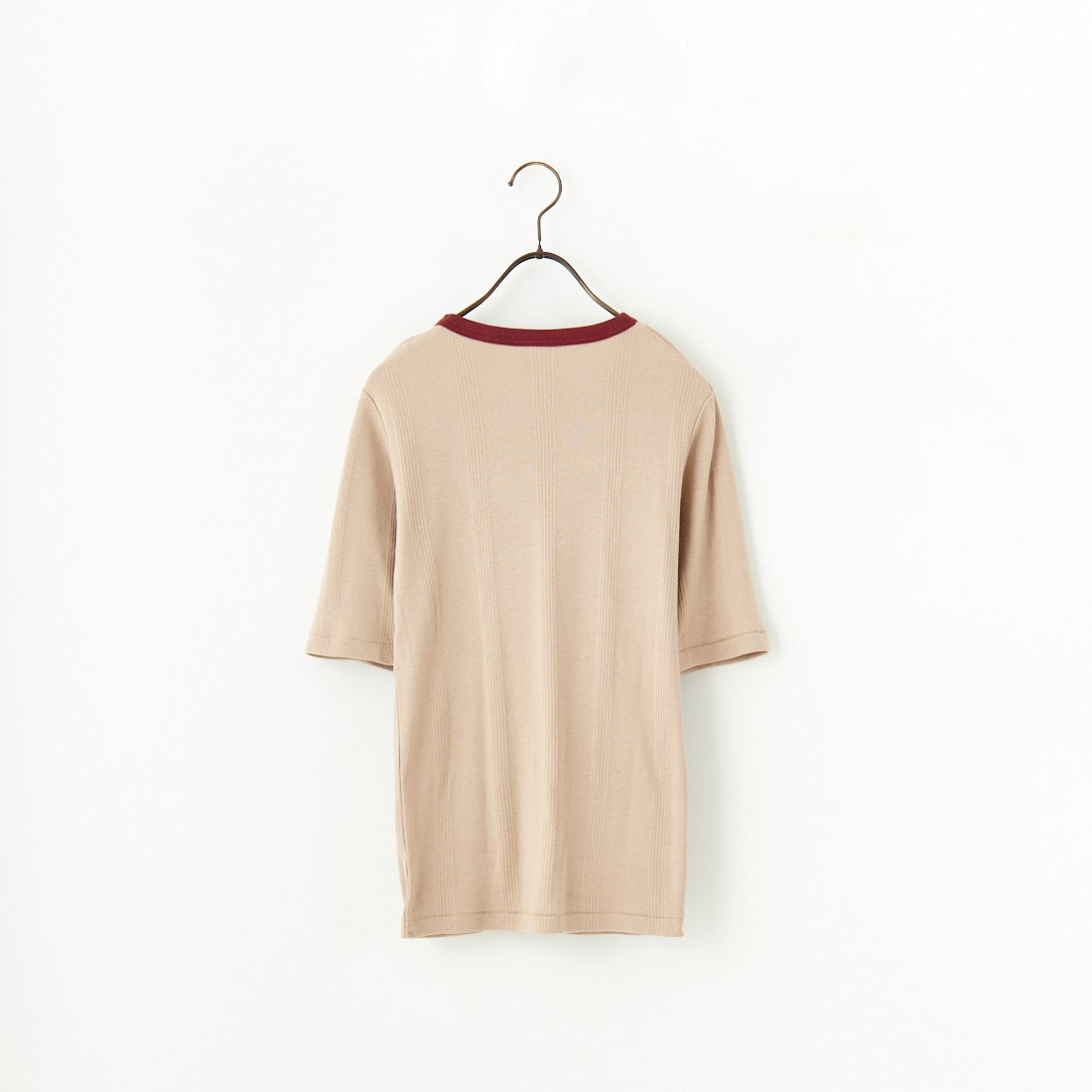 Robert P.Miller [ロバートピーミラー] 別注 5分袖クルーネックTシャツ [RM241-248IN-JF] BEIGE