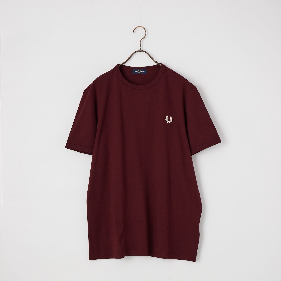 FRED PERRY [フレッドペリー] ワンポイントロゴ刺繍 ショートスリーブ リンガーTシャツ [M3519] K22 OXBLOO