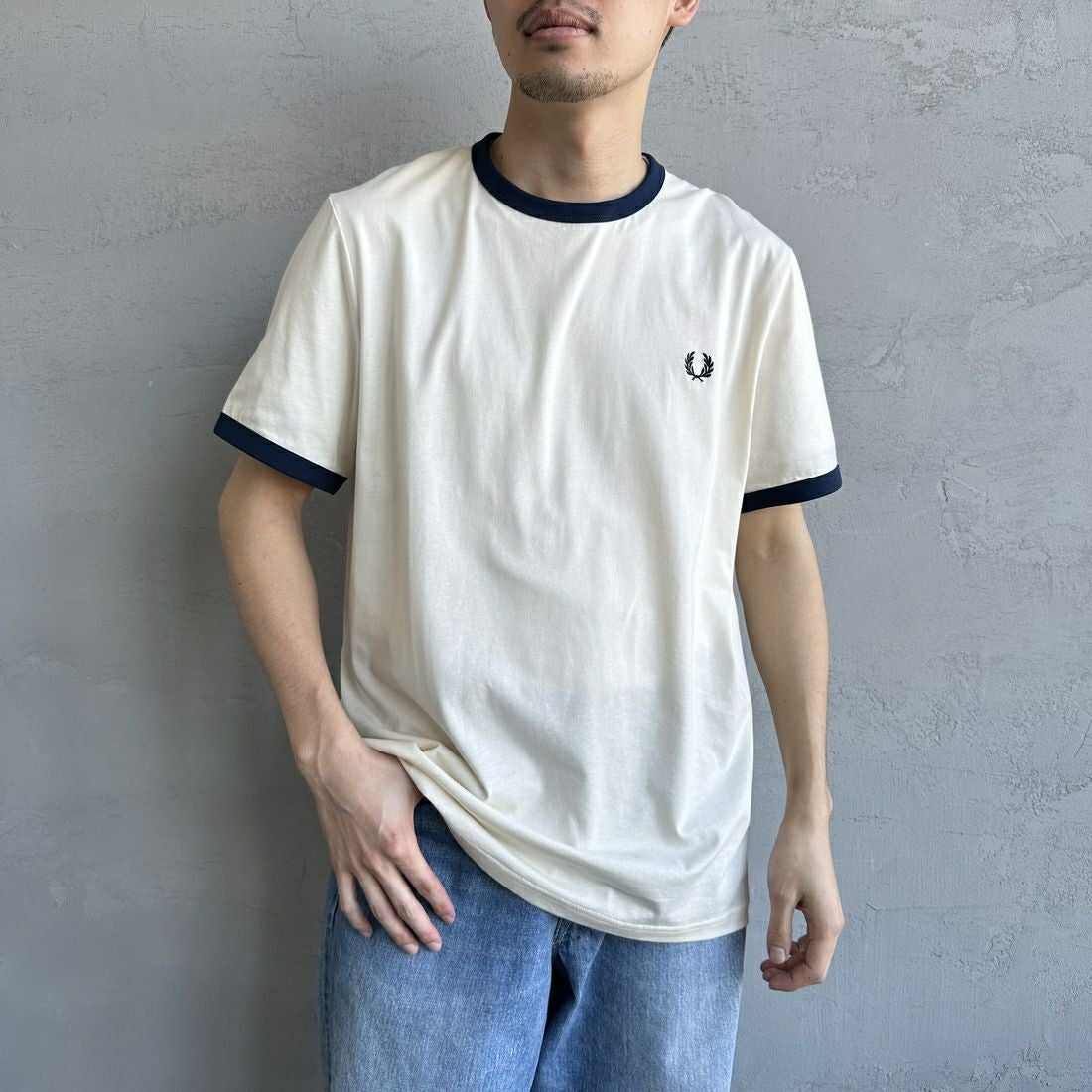 ECR/BLU&&モデル身長：168cm 着用サイズ：L&&