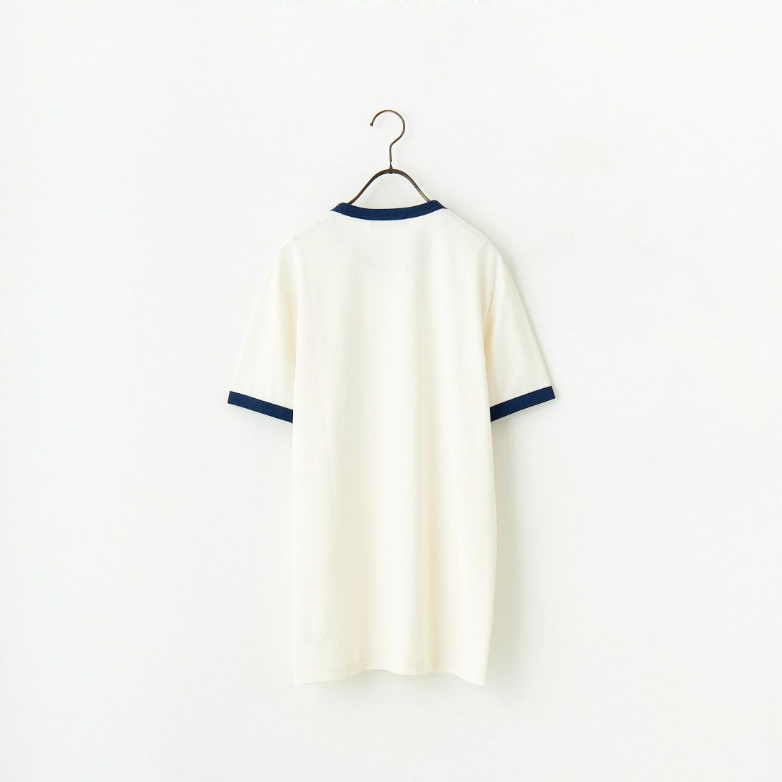 FRED PERRY [フレッドペリー] 別注 ワンポイントロゴ刺繍 ショートスリーブ リンガーTシャツ [M3519-JF] ECR/BLU