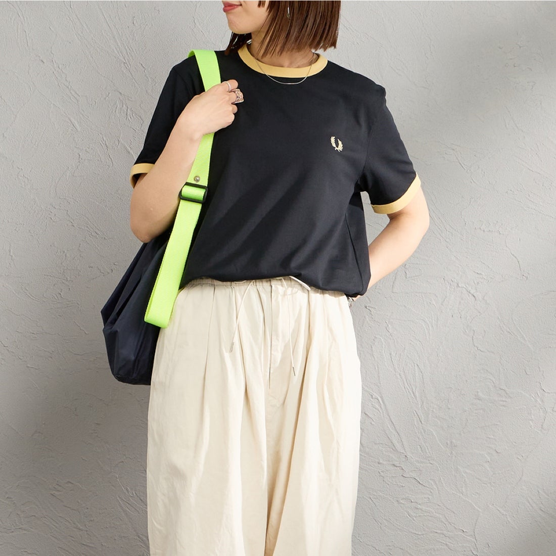 BLACK/CHAM&&モデル身長：159cm 着用サイズ：S&&