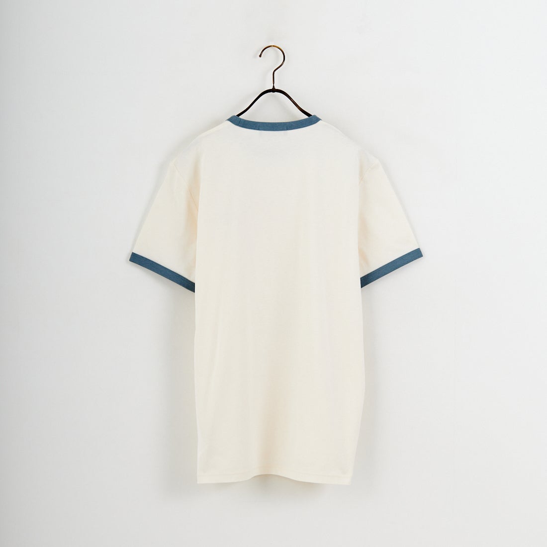 FRED PERRY [フレッドペリー] 別注 ワンポイントロゴ刺繍 リンガーTシャツ [M3519-JF] ECRU/STOCK