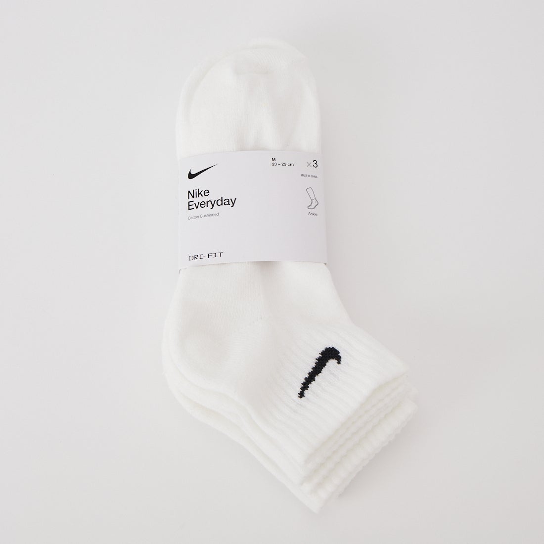NIKE [ナイキ] クッションクウォーターソックス [SX7667] 100 ﾎﾜｲﾄ