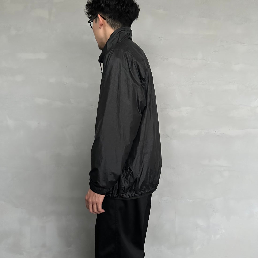 frostline [フロストライン] 別注 フルジップジャケット [FL1-JK-IN4-JF] BLACK&&モデル身長：168cm 着用サイズ：M&&