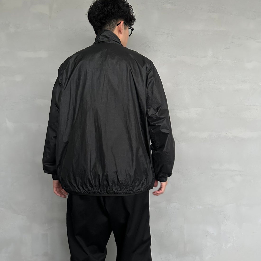 frostline [フロストライン] 別注 フルジップジャケット [FL1-JK-IN4-JF] BLACK&&モデル身長：168cm 着用サイズ：M&&