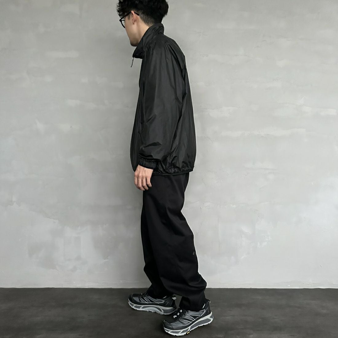 frostline [フロストライン] 別注 フルジップジャケット [FL1-JK-IN4-JF] BLACK&&モデル身長：168cm 着用サイズ：M&&