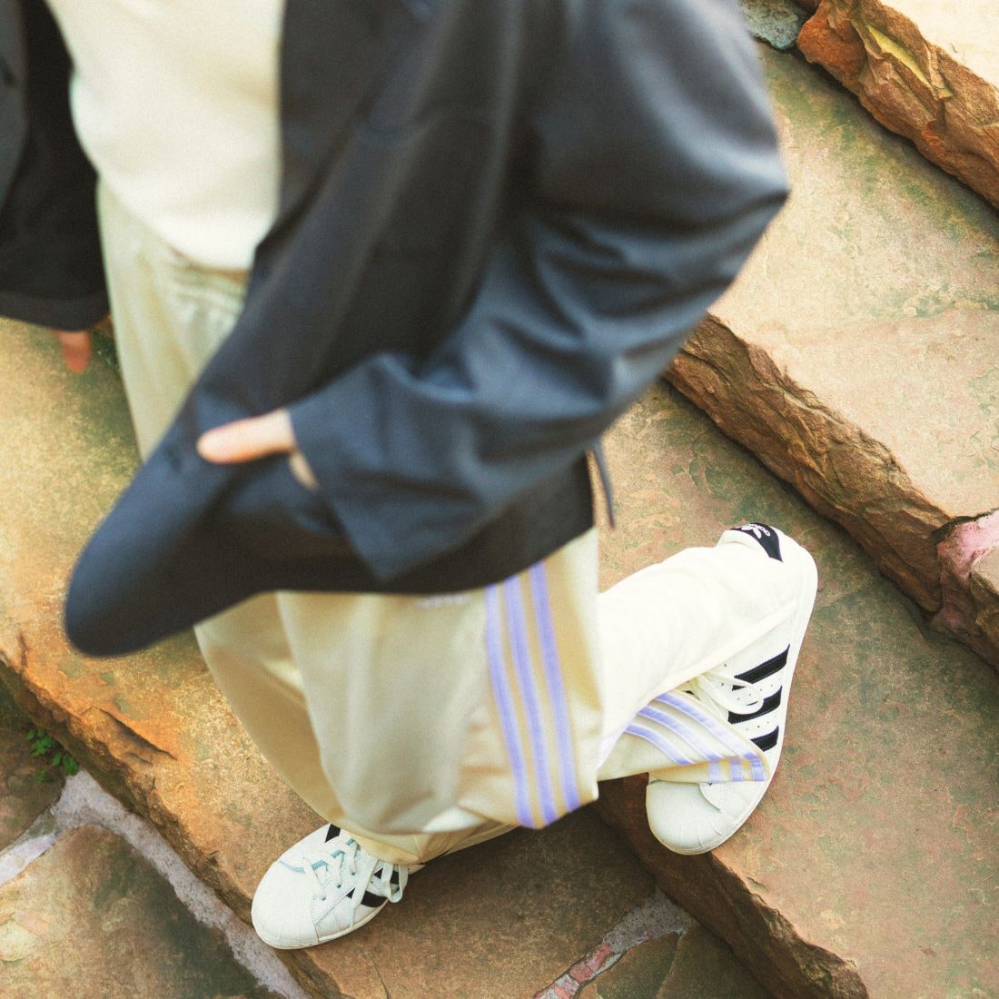 Noir Fabrik [ヌワールファブリック] ワイドジャケット [NF-241-018] BLACK ST &&モデル身長：180cm 着用サイズ：L&&