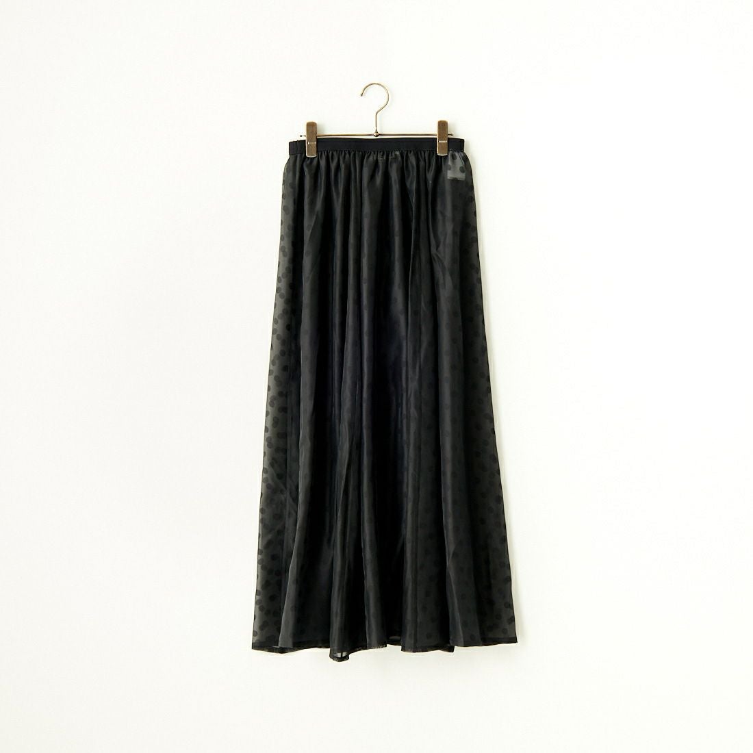 TORRAZZO DONNA [トラッゾドンナ] ドットシースルー ロングスカート [6241-418] 19 BLACK