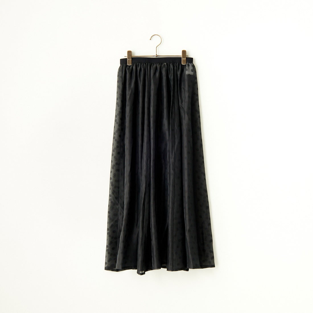 TORRAZZO DONNA [トラッゾドンナ] ドットシースルー ロングスカート [6241-418] 19 BLACK