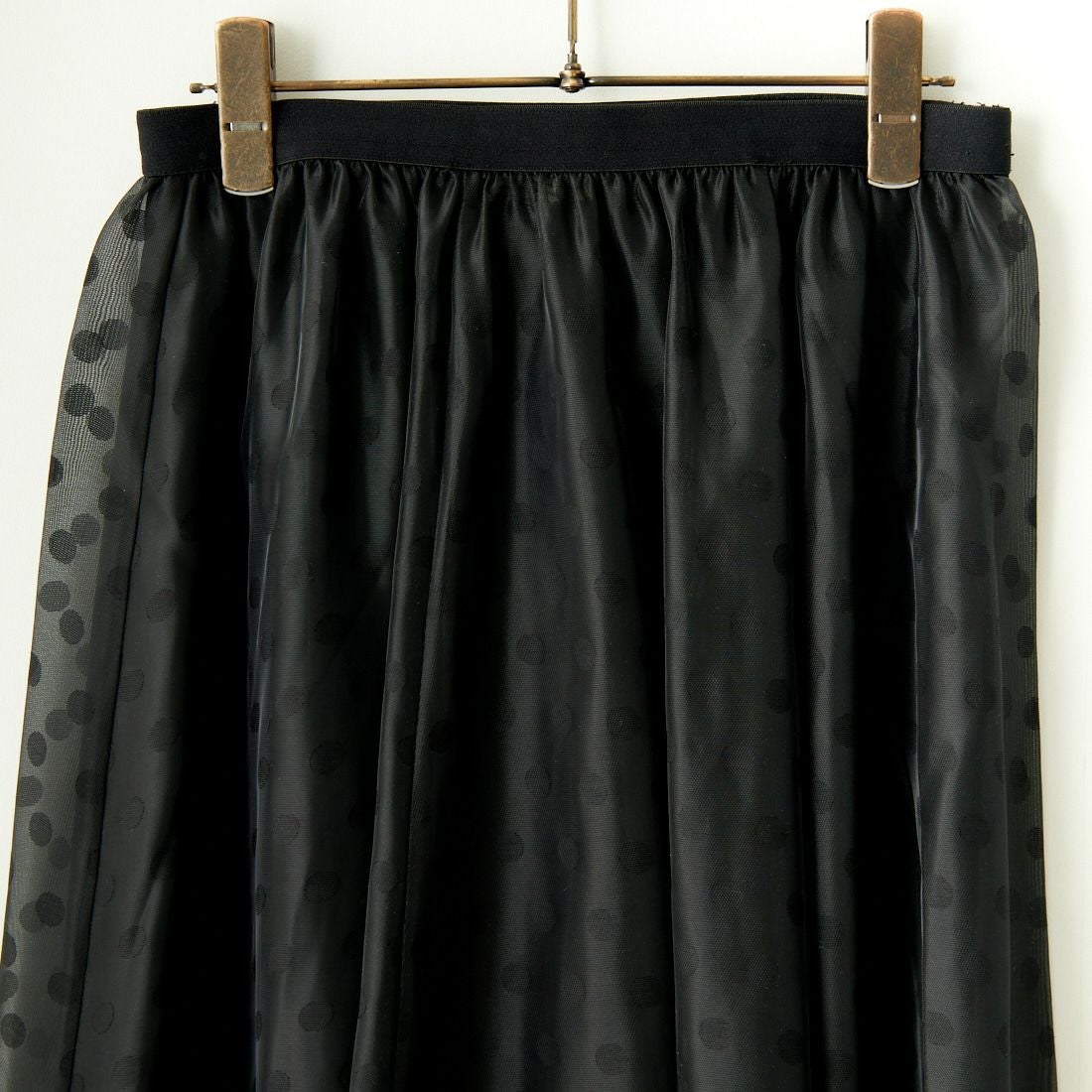 TORRAZZO DONNA [トラッゾドンナ] ドットシースルー ロングスカート [6241-418] 19 BLACK