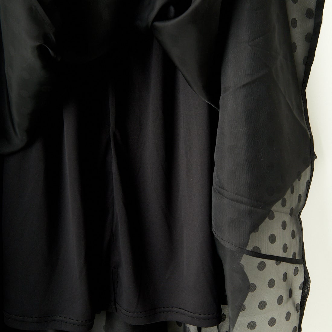 TORRAZZO DONNA [トラッゾドンナ] ドットシースルー ロングスカート [6241-418] 19 BLACK