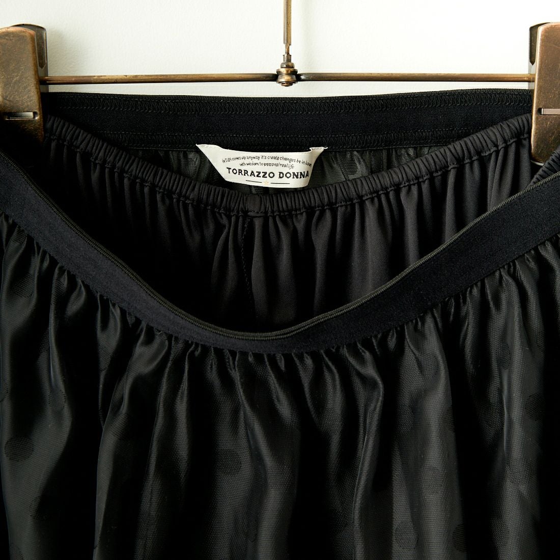 TORRAZZO DONNA [トラッゾドンナ] ドットシースルー ロングスカート [6241-418] 19 BLACK