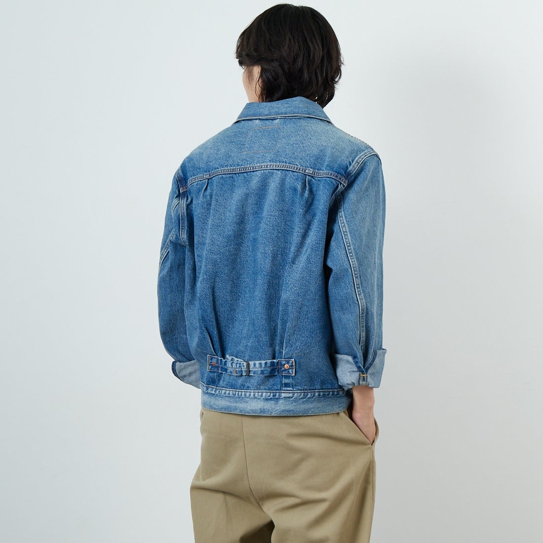 LEVI'S [リーバイス] TYPE1 トラッカージャケット [A3174-00] 04 DANCING &&モデル身長：179cm 着用サイズ：M&&
