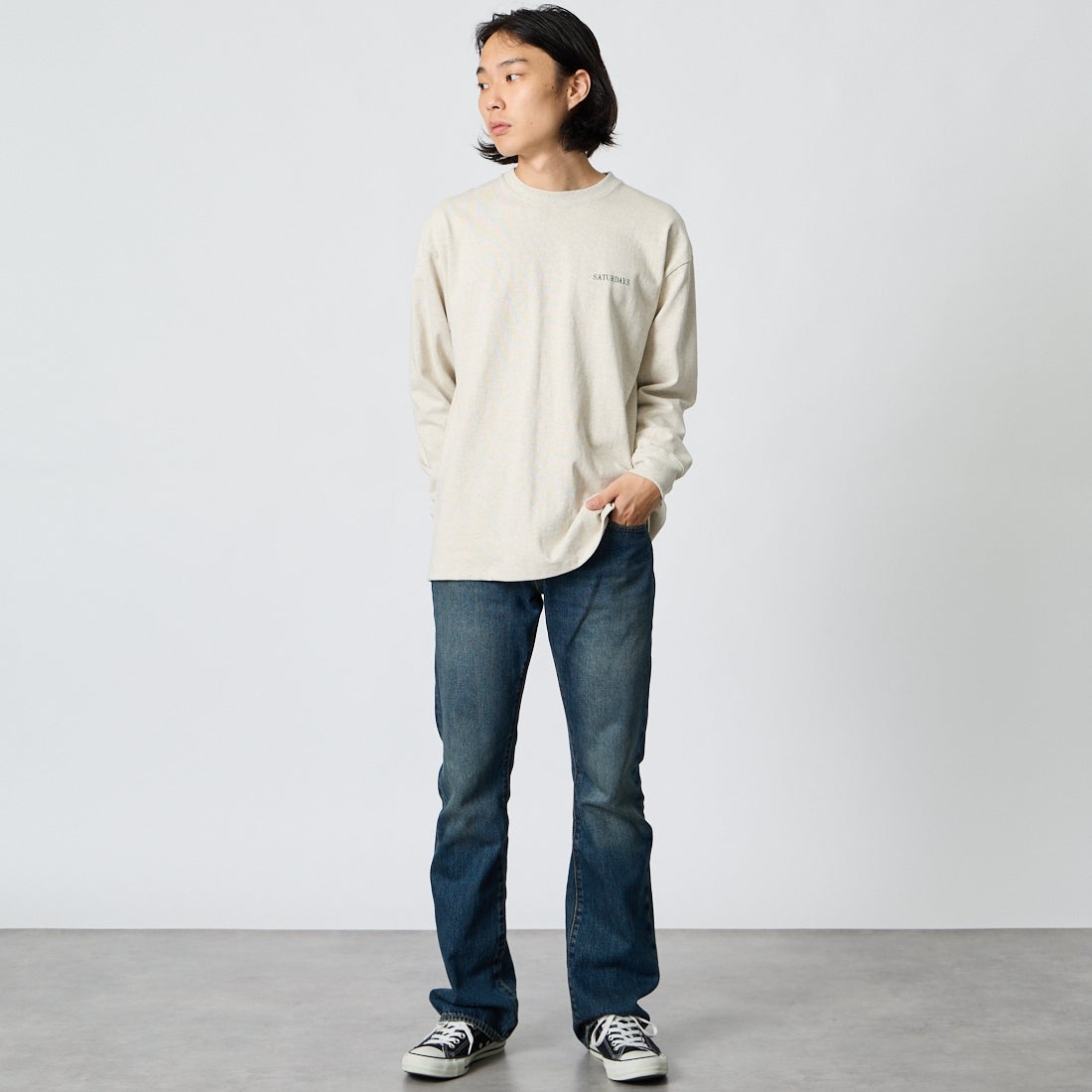 LEVI'S [リーバイス] 517 ブーツカット [00517-02] 98 DELUSIO &&モデル身長：175cm 着用サイズ：28&&