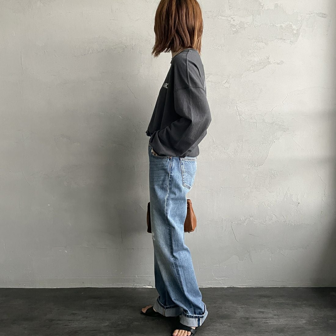 LEVI'S [リーバイス 90S 501デニム [A1959-00] 85 &&モデル身長：158cm 着用サイズ：26&&