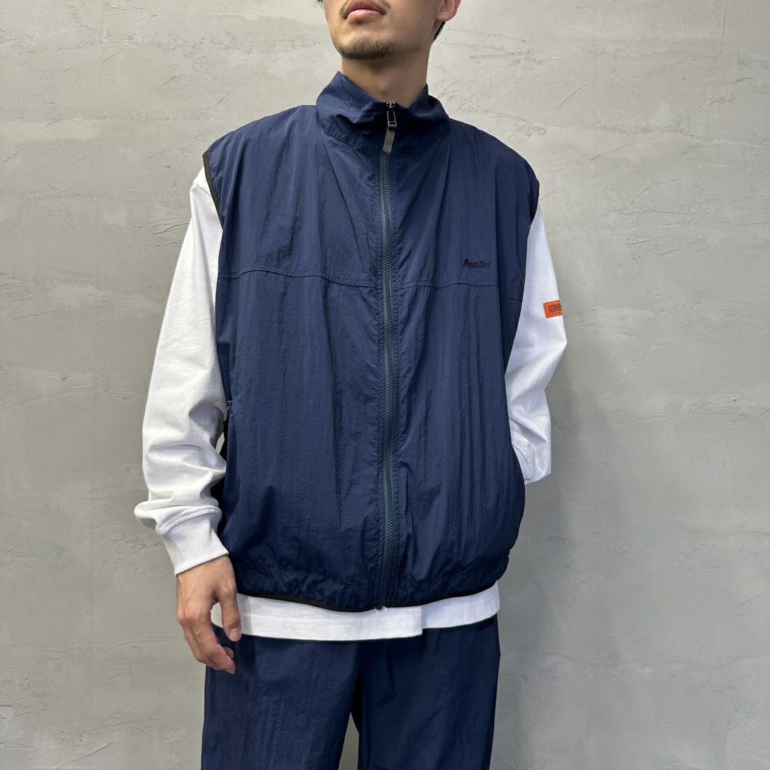 NAVY&&モデル身長：168cm 着用サイズ：M&&