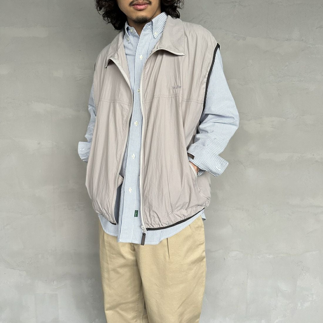 GRAY&&モデル身長：173cm 着用サイズ：M&&