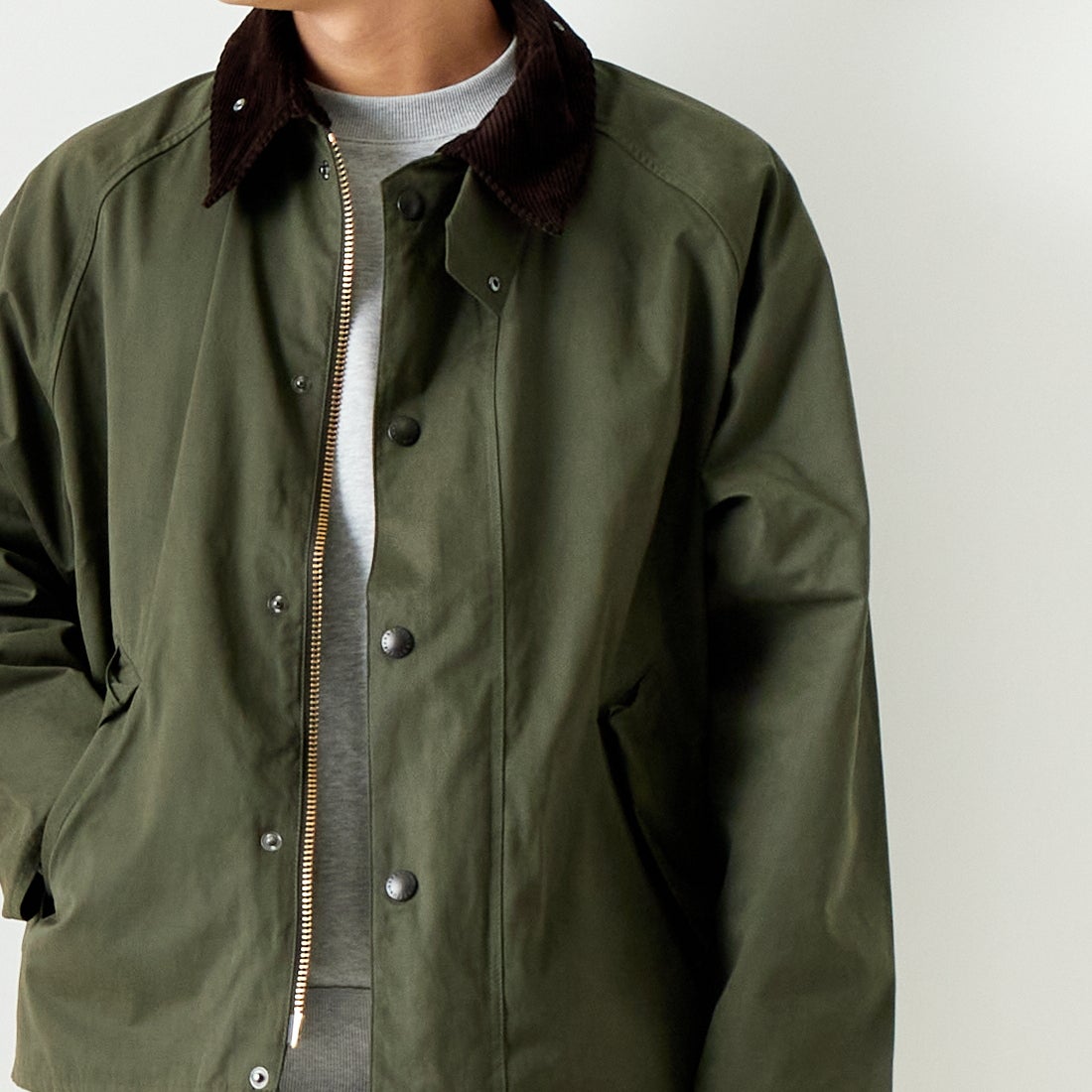 Barbour [バブアー] トランスポート ピーチスキンノンオイルドジャケット [MCA0931] SAGE