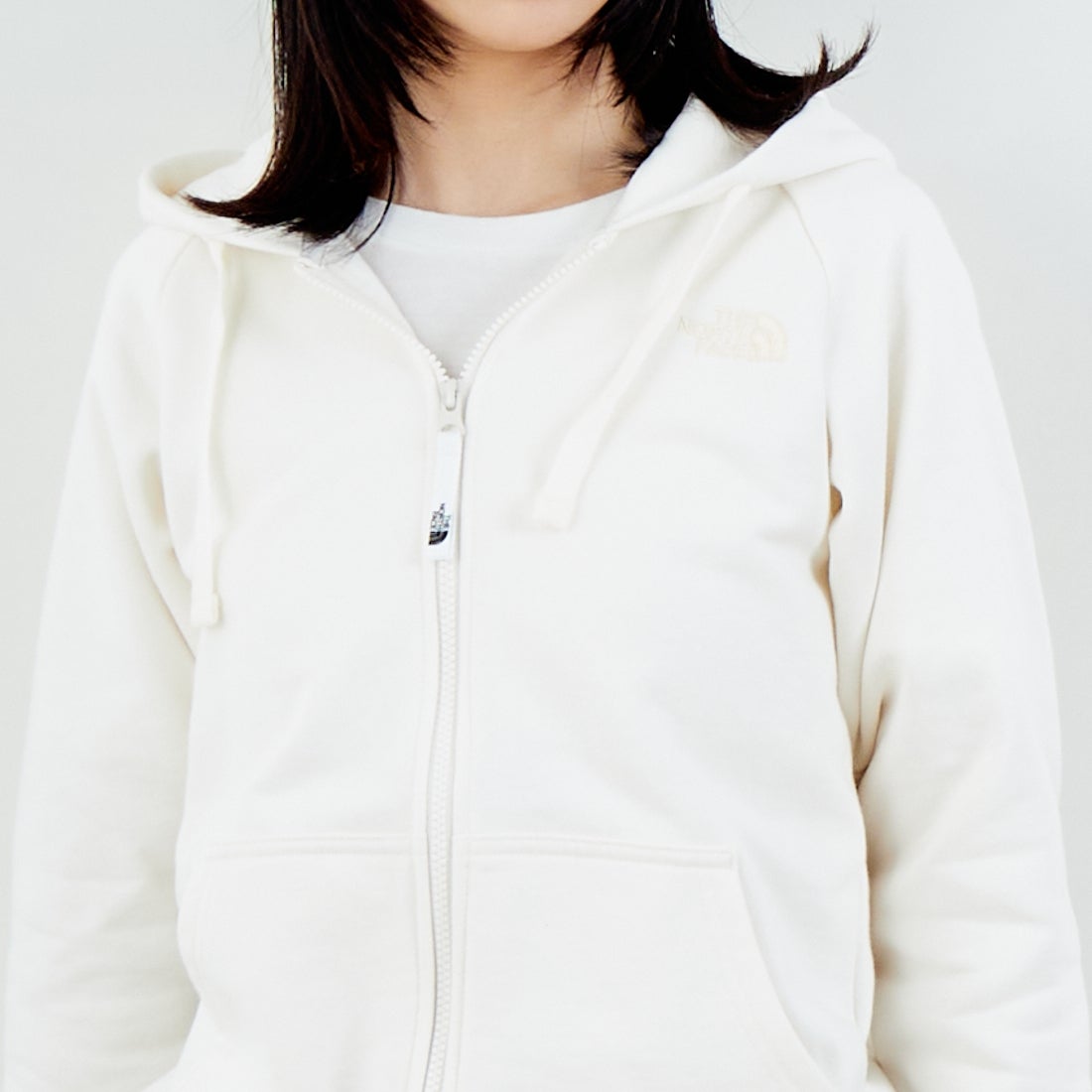 THE NORTH FACE [ザ ノースフェイス] リアビューフルジップフーディ [NTW12442] OO &&モデル身長：162cm 着用サイズ：M&&