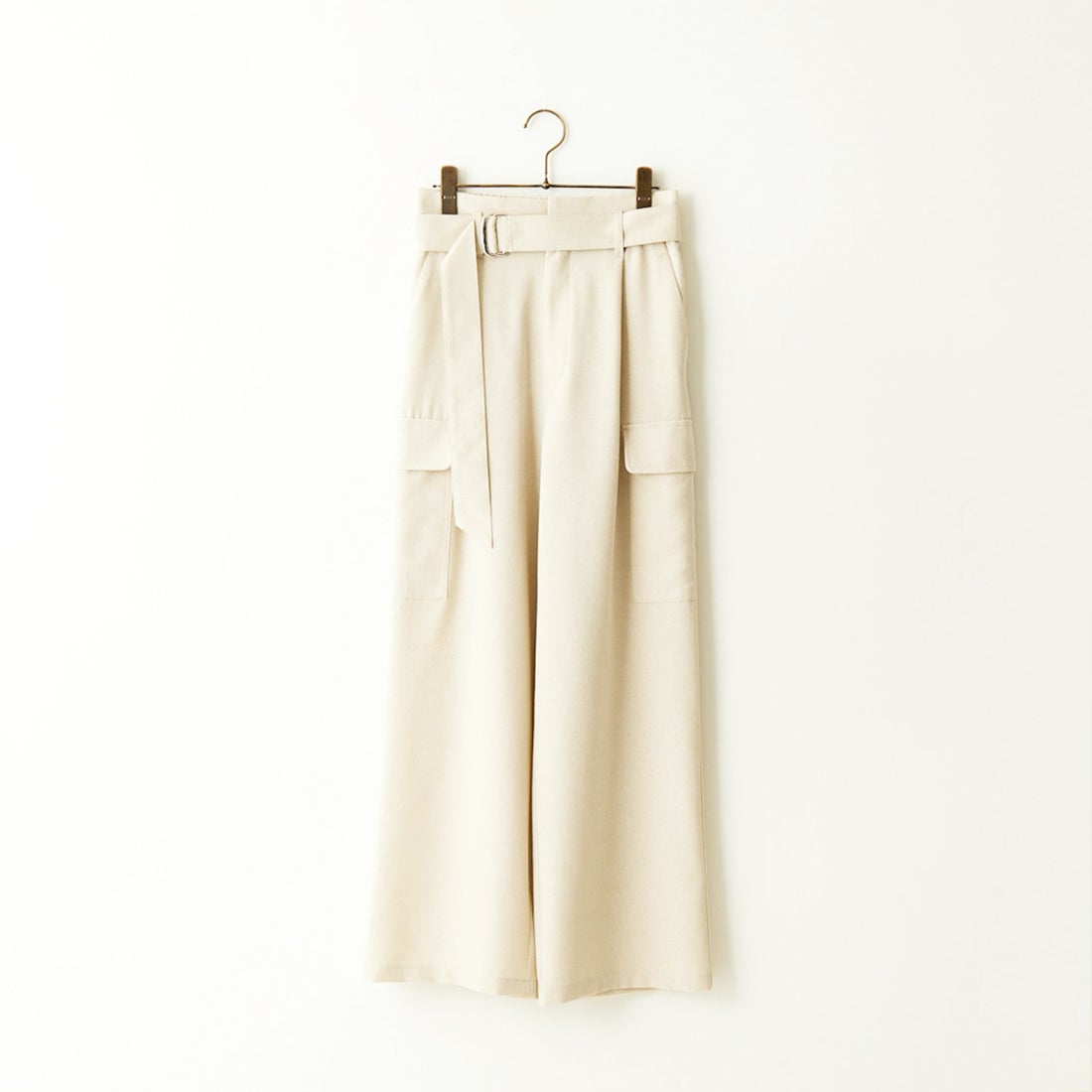 Jeans Factory Clothes [ジーンズファクトリークローズ] ベルト付き サイドカーゴポケットワイドパンツ [21241060] 032 ｴｸﾘｭ