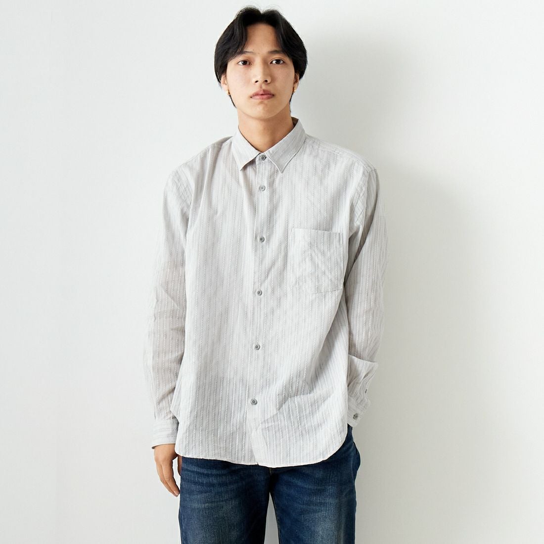 GREY&&モデル身長：179cm 着用サイズ：L&&