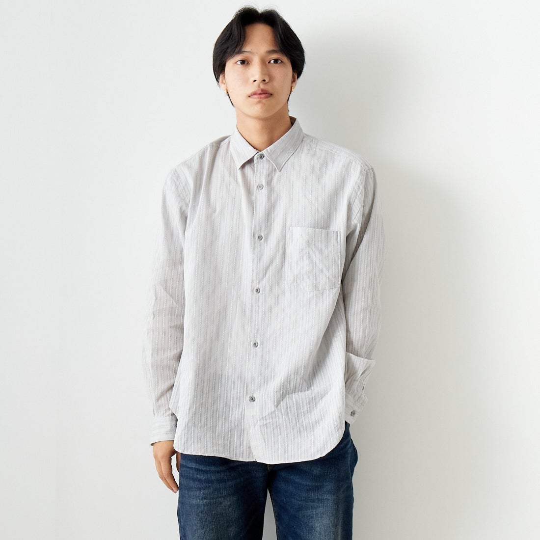 GREY&&モデル身長：179cm 着用サイズ：L&&