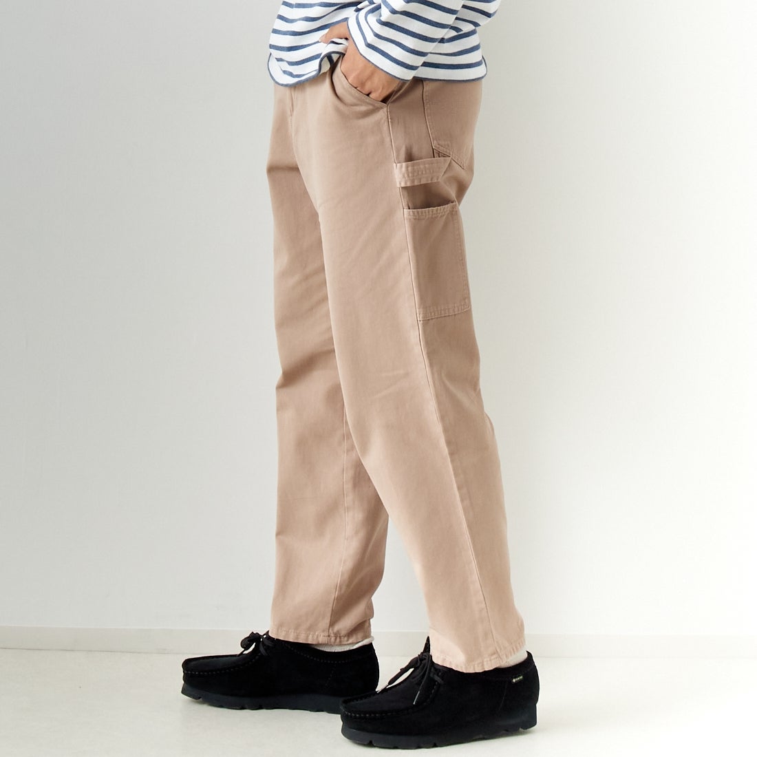 SMITH'S [スミス] ペインターパンツ [4175-5031] 18 TAUPE &&モデル身長：179cm 着用サイズ：M&&
