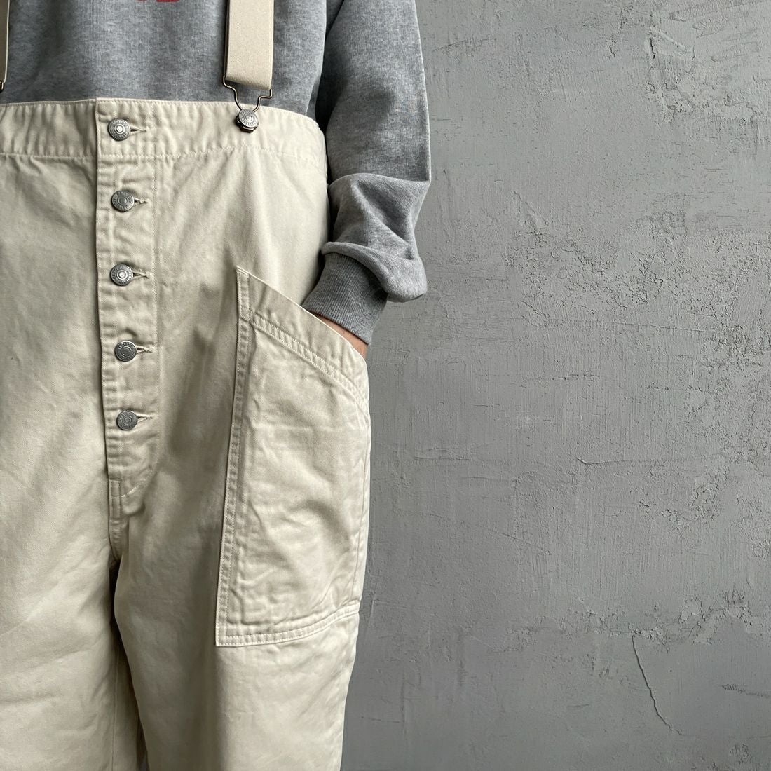 HARVESTY [ハーベスティ] サスペンダーガーデンパンツ [A12402] 31 IVORY