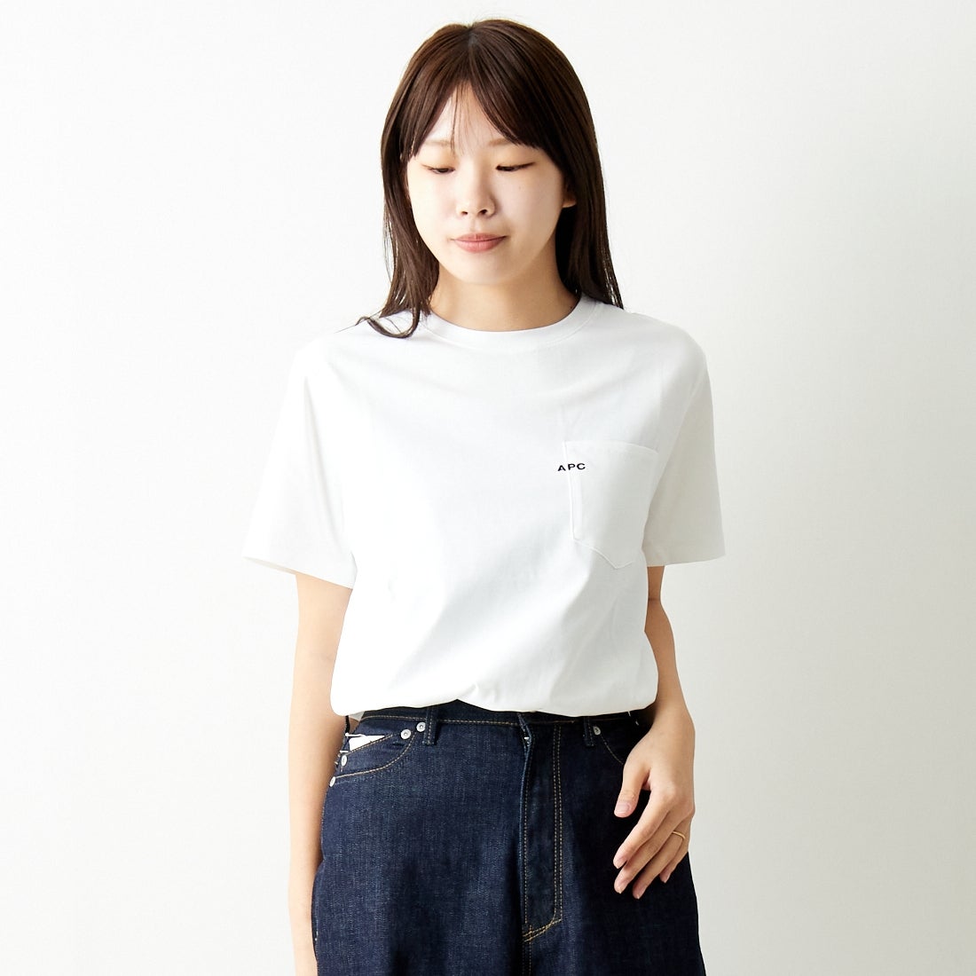 A.P.C. [アー・ペー・セー] ポケットTシャツ [POCKET-EMB-T]｜ジーンズ