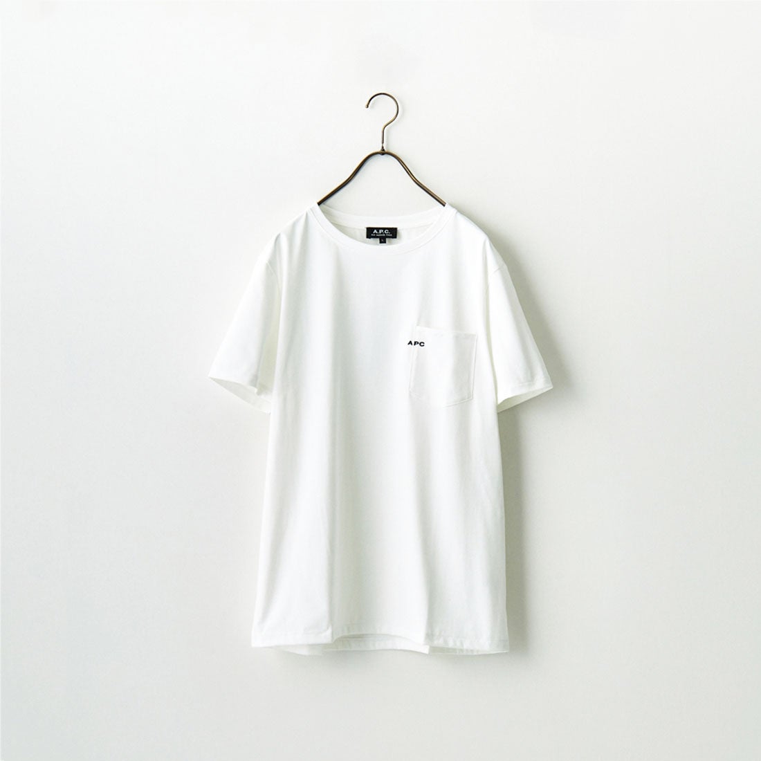 A.P.C. [アー・ペー・セー] ポケットTシャツ [POCKET-EMB-T] 90 BLANC