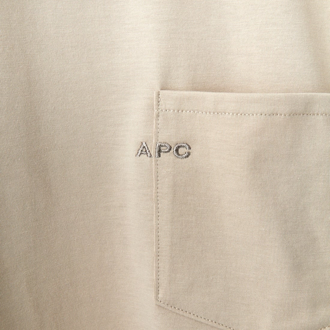 A.P.C. [アー・ペー・セー] ポケットTシャツ [POCKET-EMB-T] 81 BEIGE