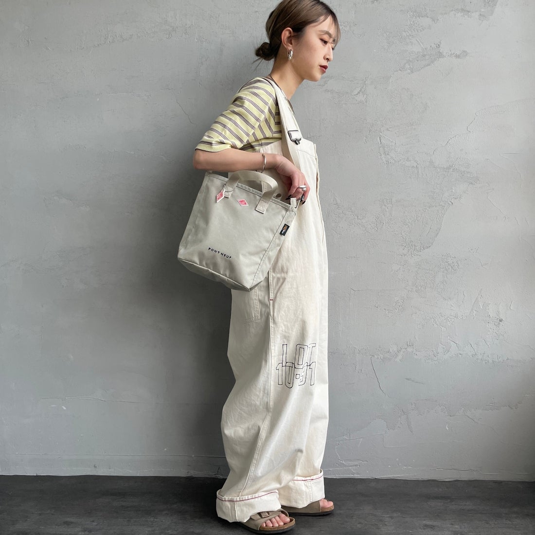 DANTON [ダントン] PONT NEUF コーデュラキャンバス 2WAYトートバッグ [PONT-NEUF] OYSTER WHT
